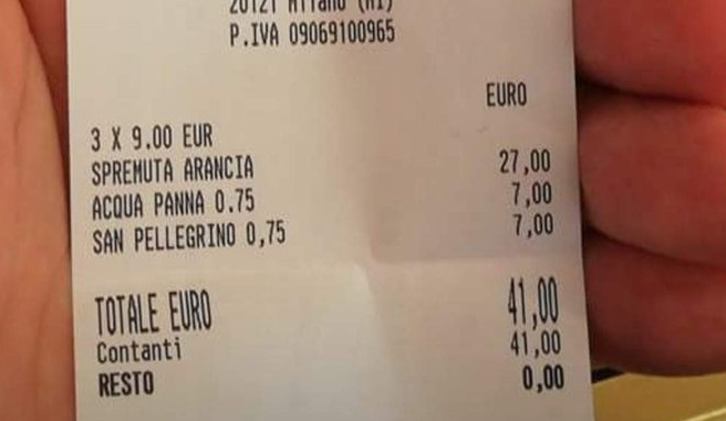 scontrino carlo cracco