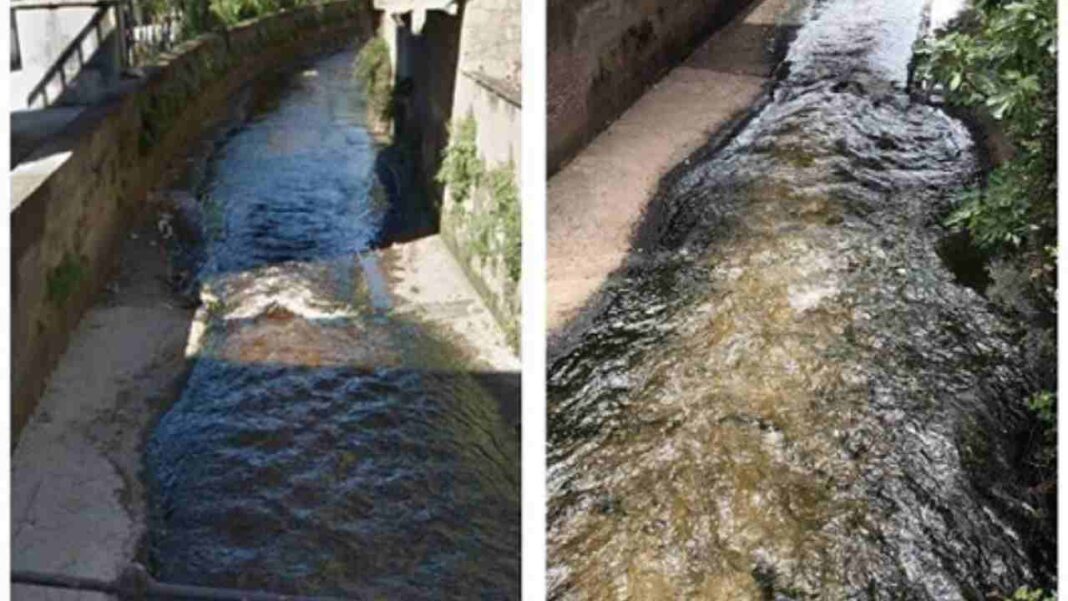 Fae 2, Fiume Sarno tornano torbide le acqua del fiume campano FOTO