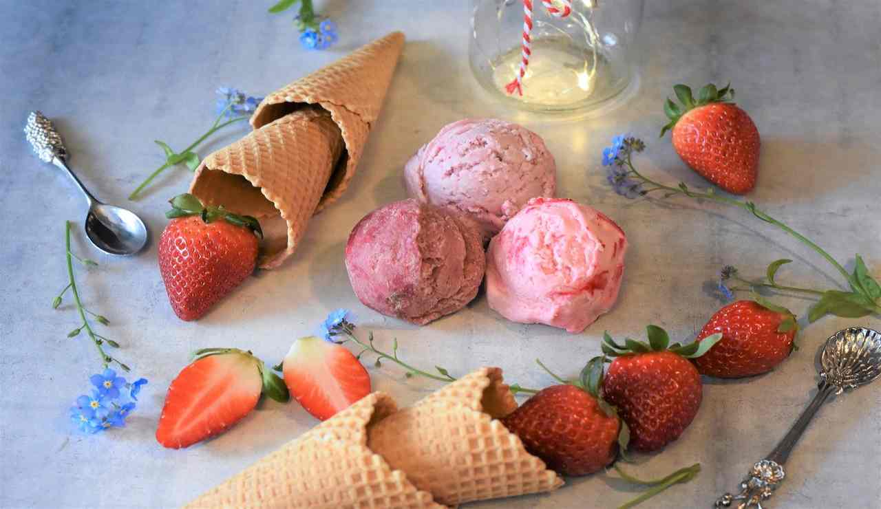 Gelato fragola ricetta