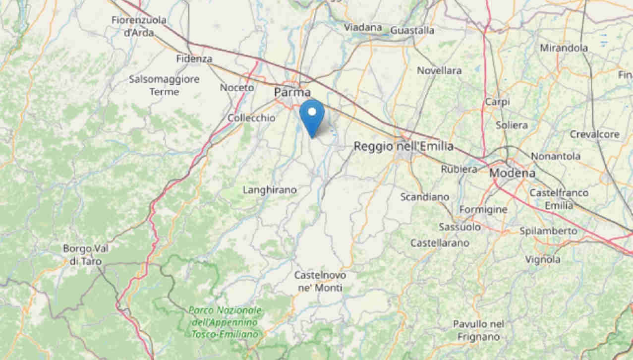 terremoto tra reggio emilia e Parma