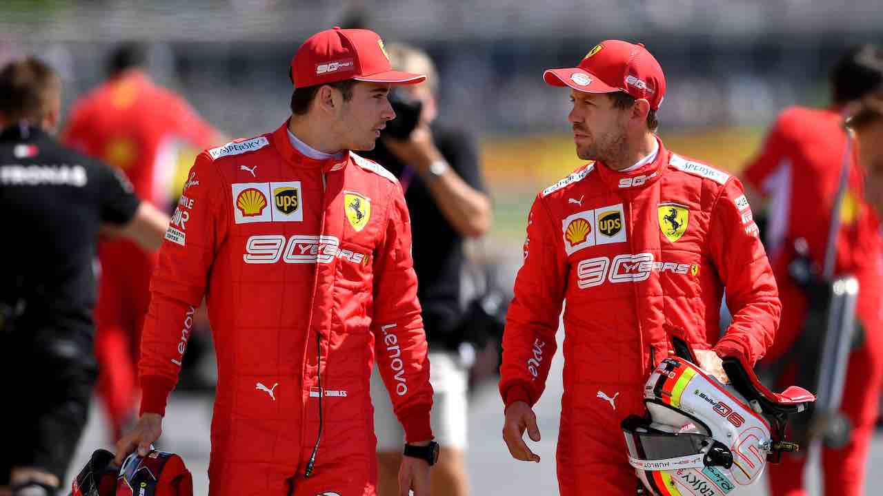 Charles Leclerc e Sebastian Vettel