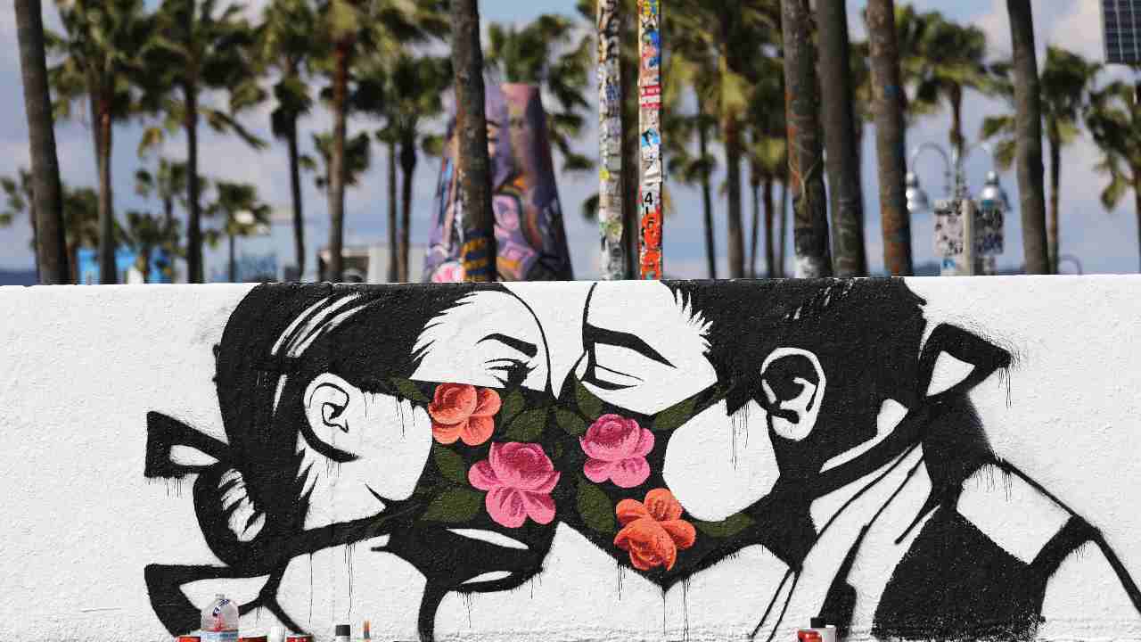 coronavirus usa murale