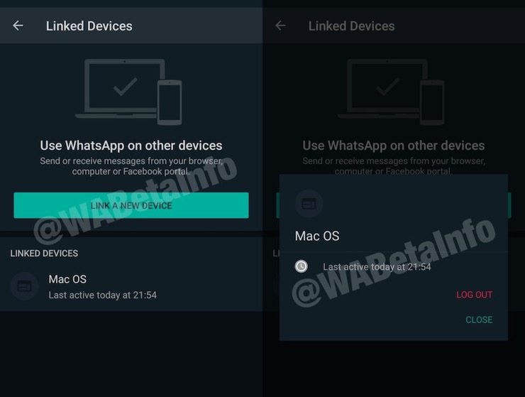 Whatsapp dispositivi collegati
