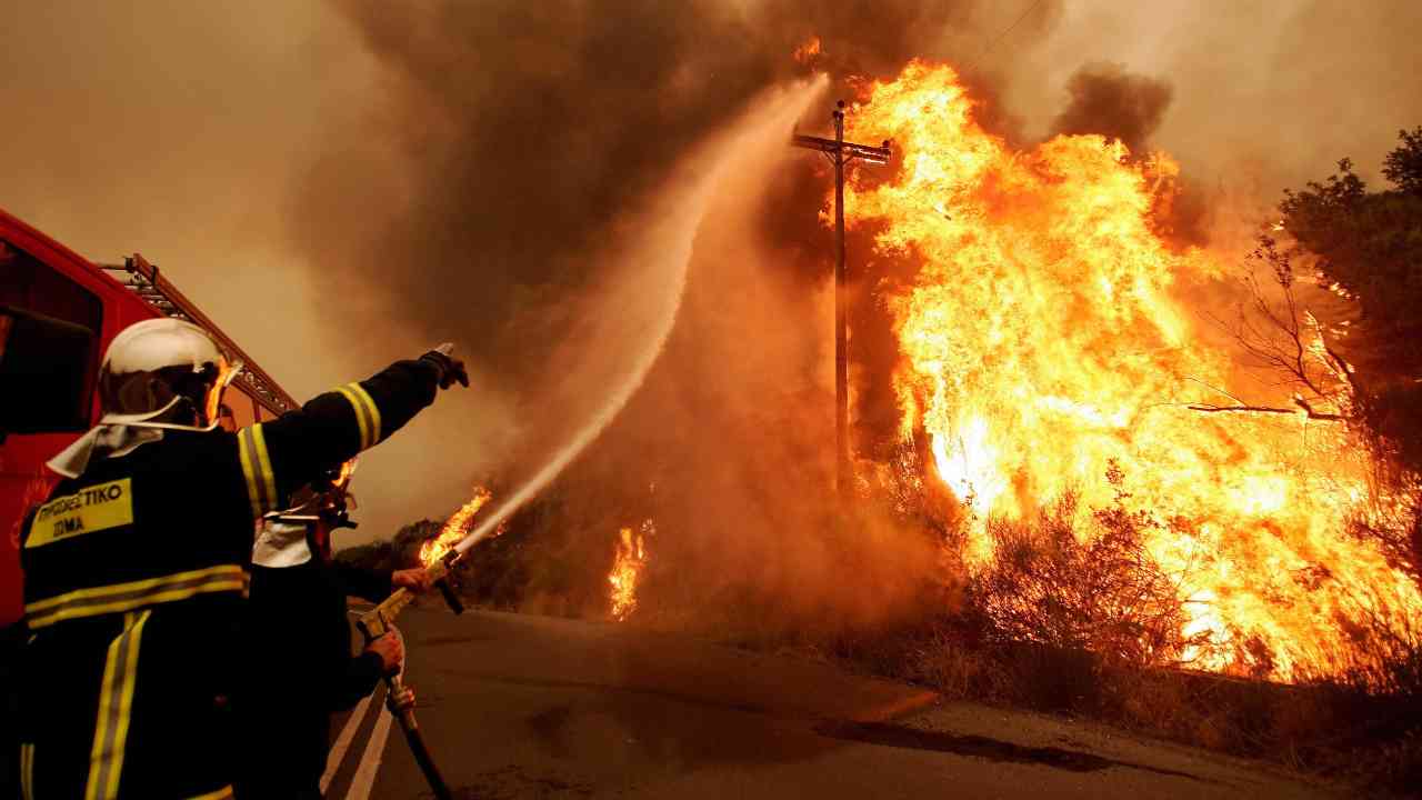 Incendio a Lama Balice: Vigili del fuoco e Canadair al lavoro