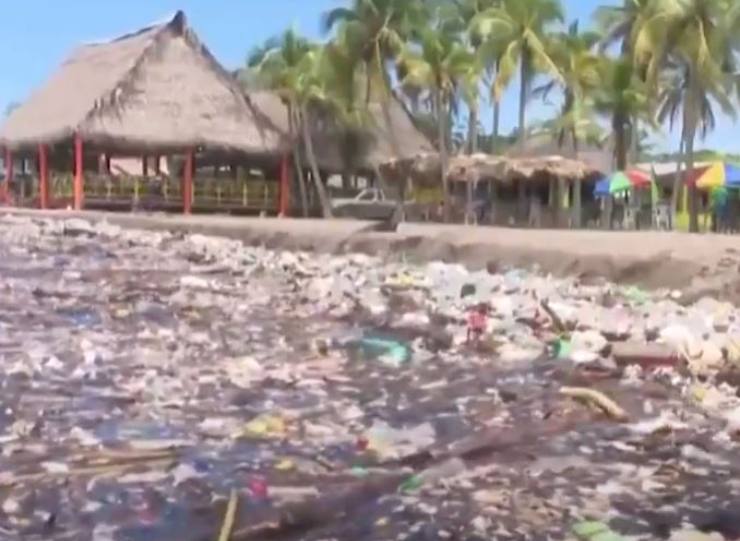 Honduras mari spiagge spazzatura 
