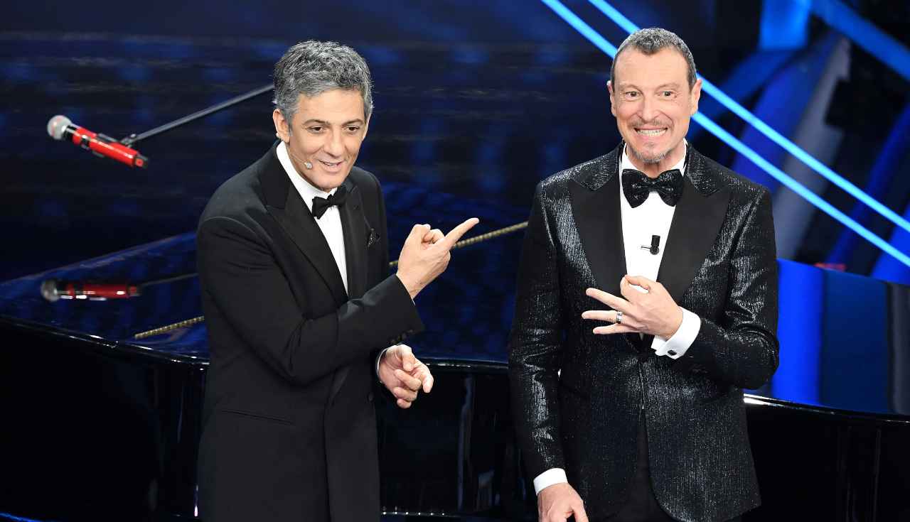 Amadeus e Fiorello a Sanremo