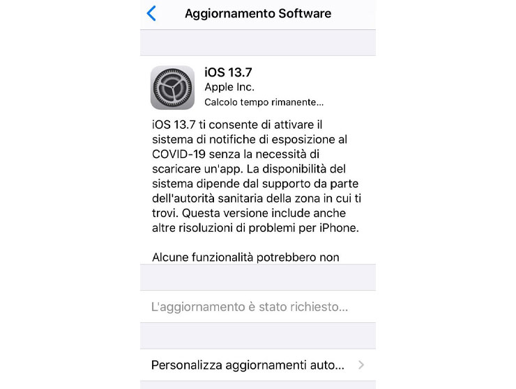 apple ios iphone notifiche esposizione covid 19 immuni