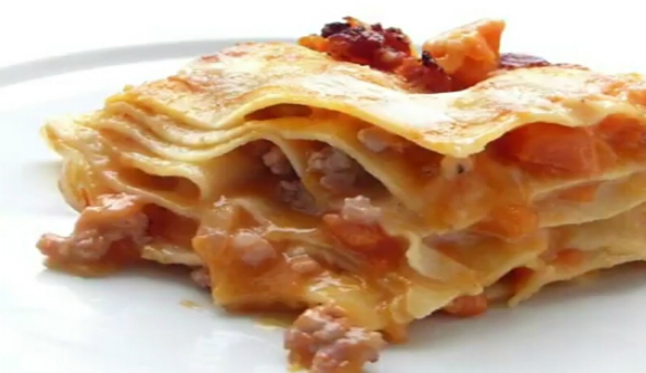 lasagna zucca e funghi