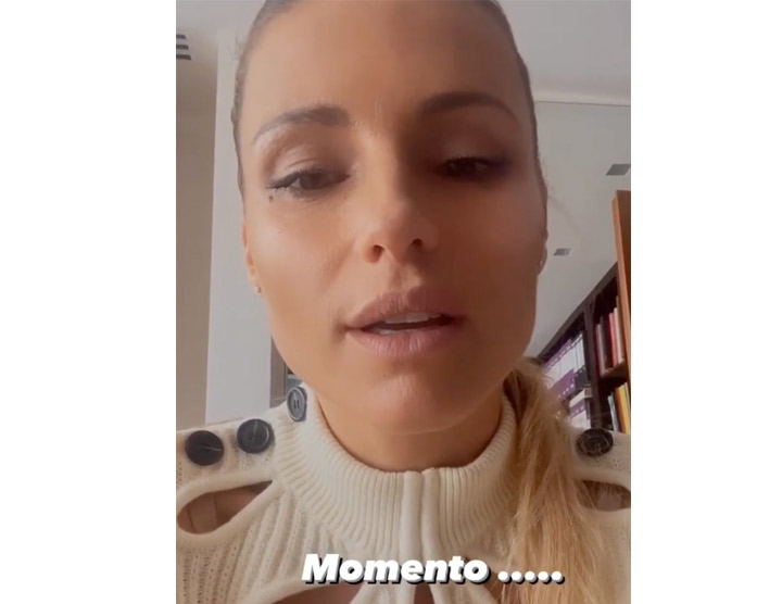 michelle hunziker piange