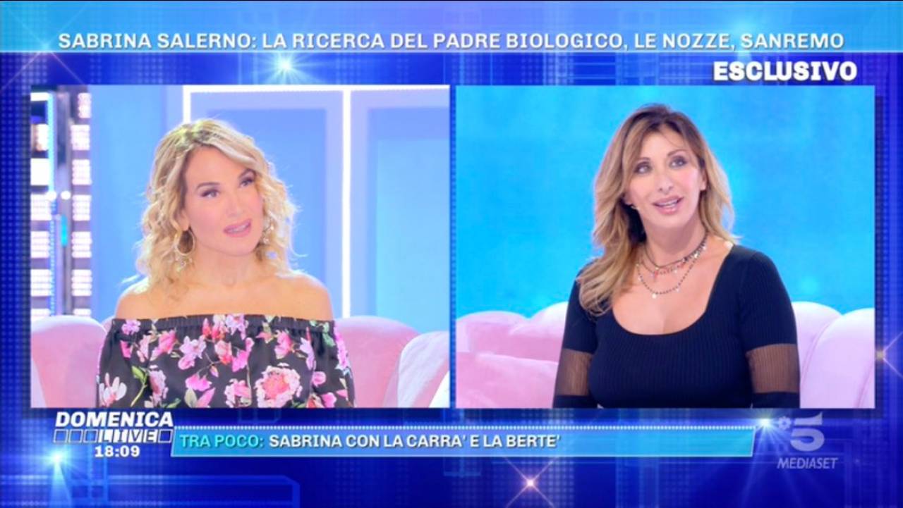 sabrina salerno commossa domenica in