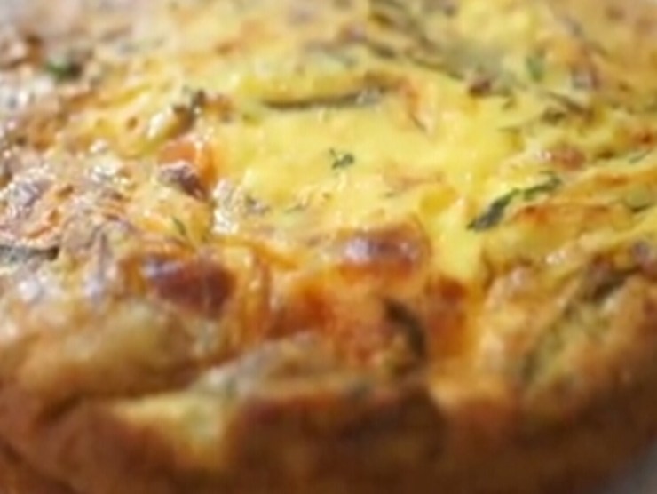 frittata con carciofi forno