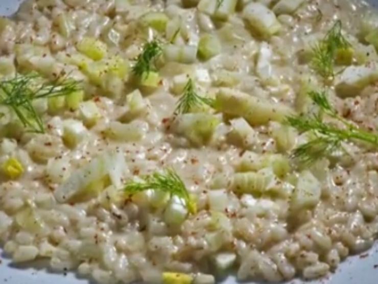 risotto finocchi ricetta cremosa