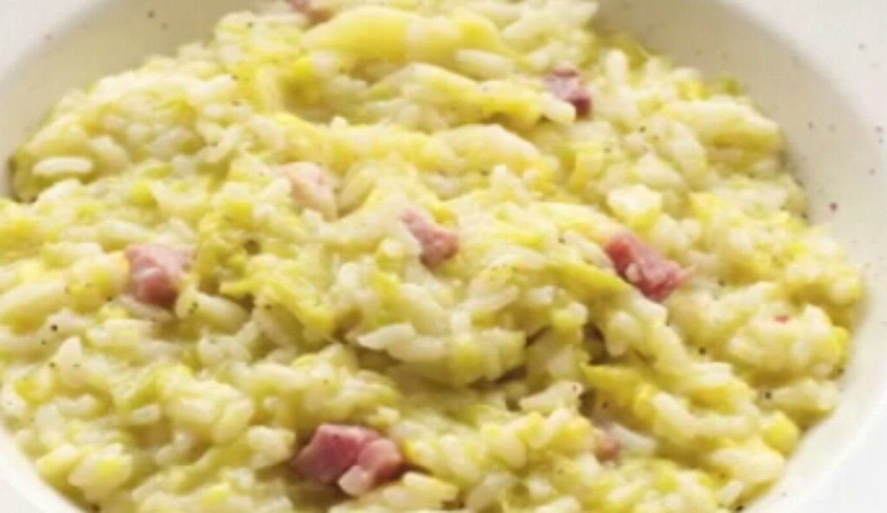 risotto con verza
