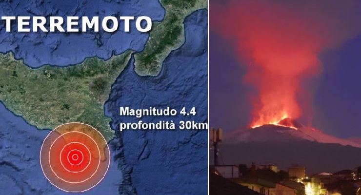 Eruzione Etna e terremoto