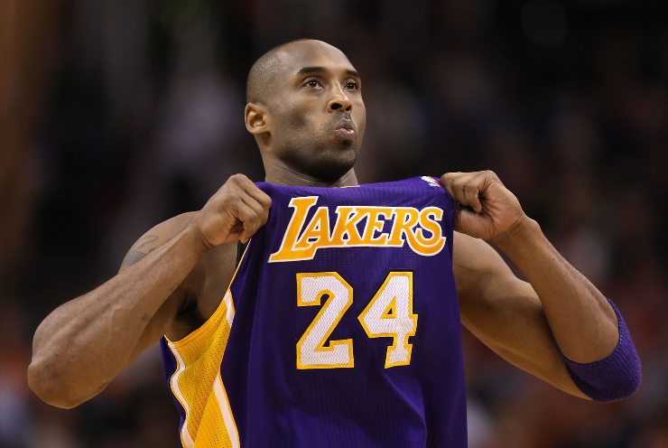 Kobe Bryant maglia lakers- sportivi morti