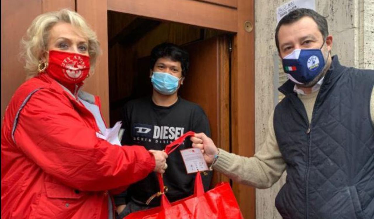Matteo Salvini, beneficenza