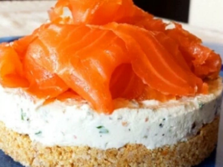 cheesecake al salmone