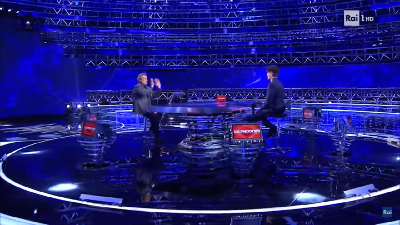 l'eredità flavio insinna diretta social 21 dicembre