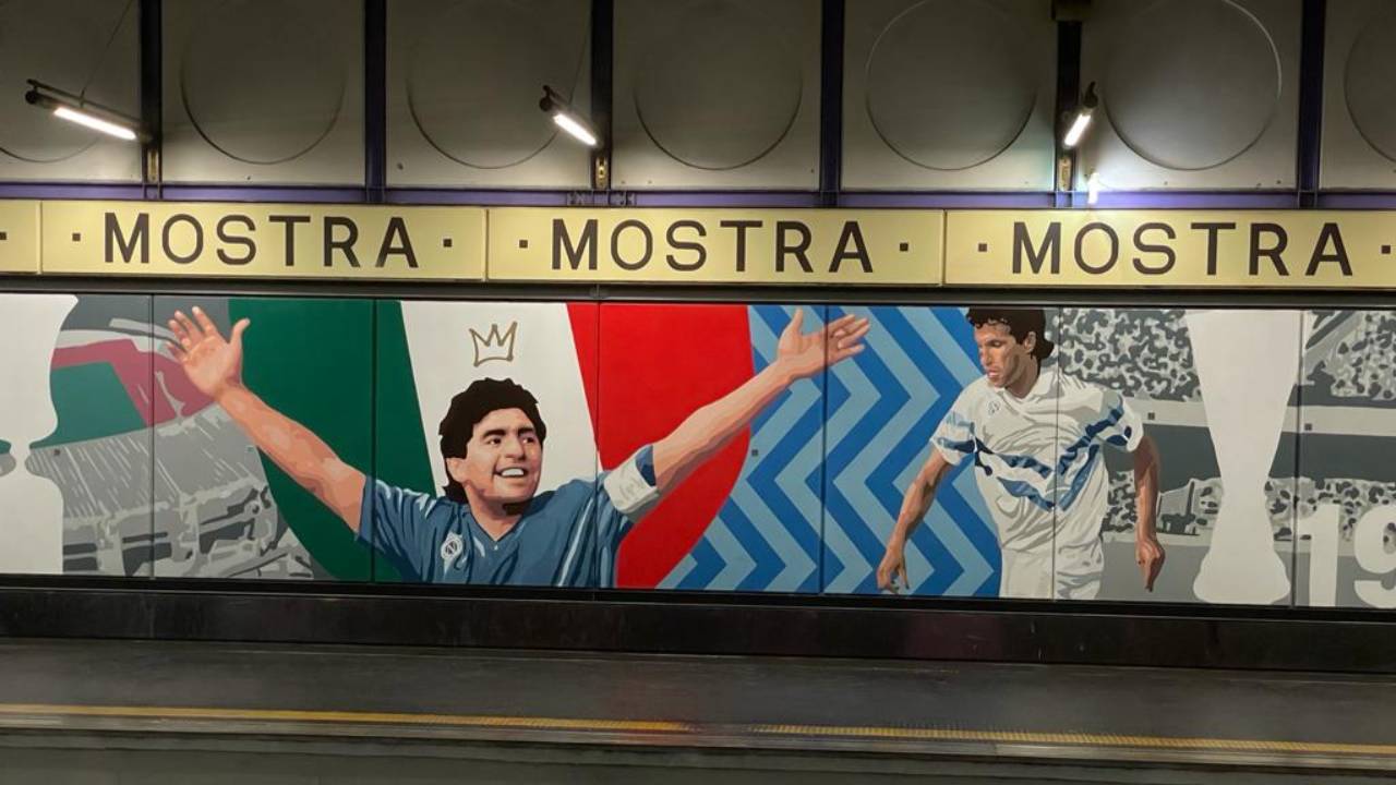 stazione mostra maradona napoli cumana