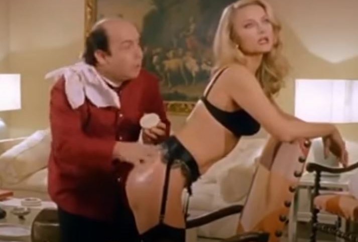 Barbara Bouchet e Lino Banfi
