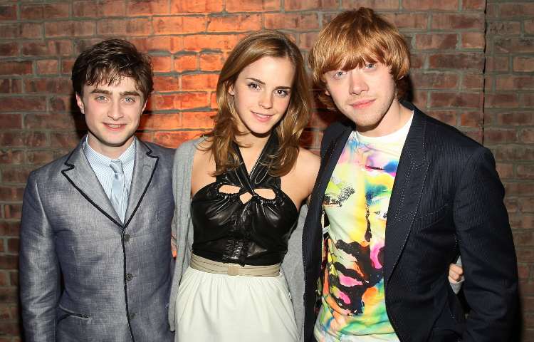 Daniel Radcliffe, Emma Watson e Rupert Grint 
