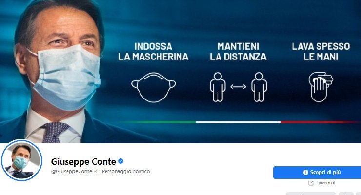 Facebook Giuseppe Conte