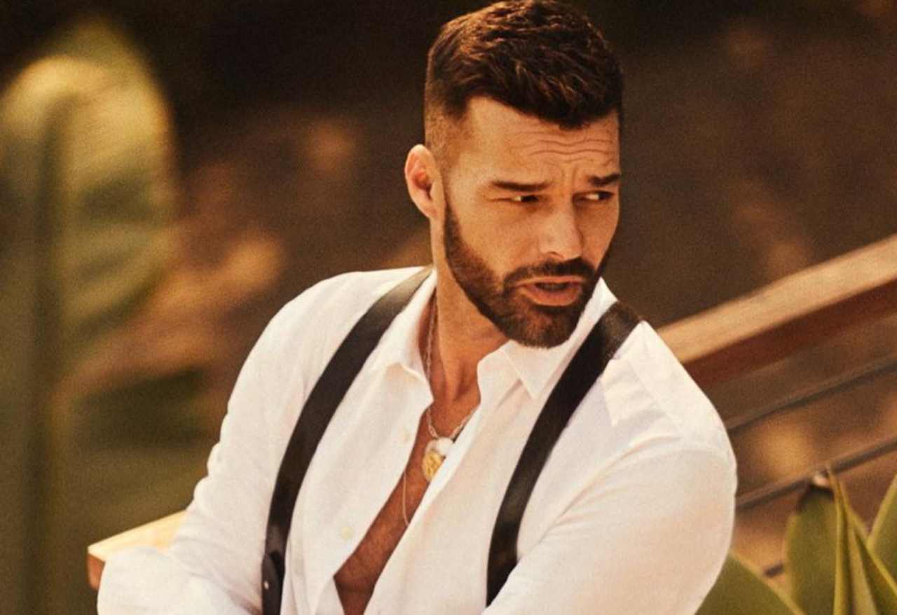 Ricky Martin look fan barba