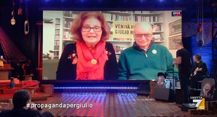 Propaganda Live genitori Giulio Regeni