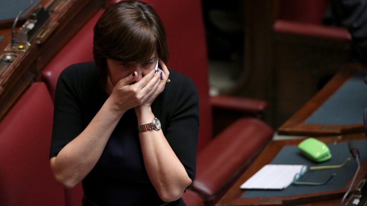 Renata Polverini Saluto Romano