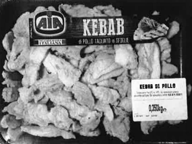 kebab pollo corpi estranei