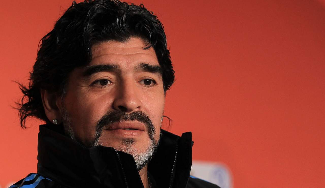 Diego Armando Maradona primo piano