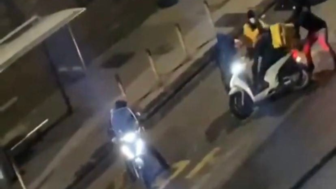 rider picchiato napoli calata capodichino rapina