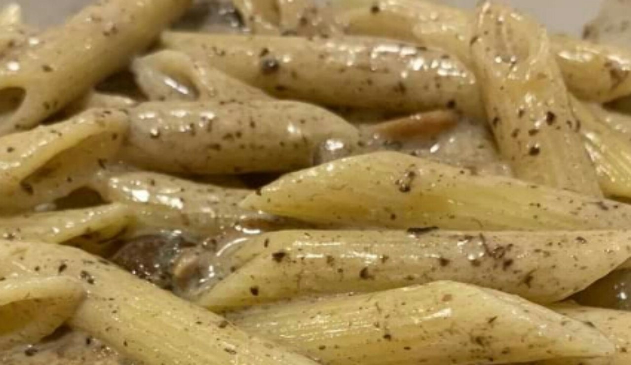 pennette con crema tartufo