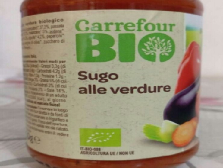 sugo verdure corpi estranei