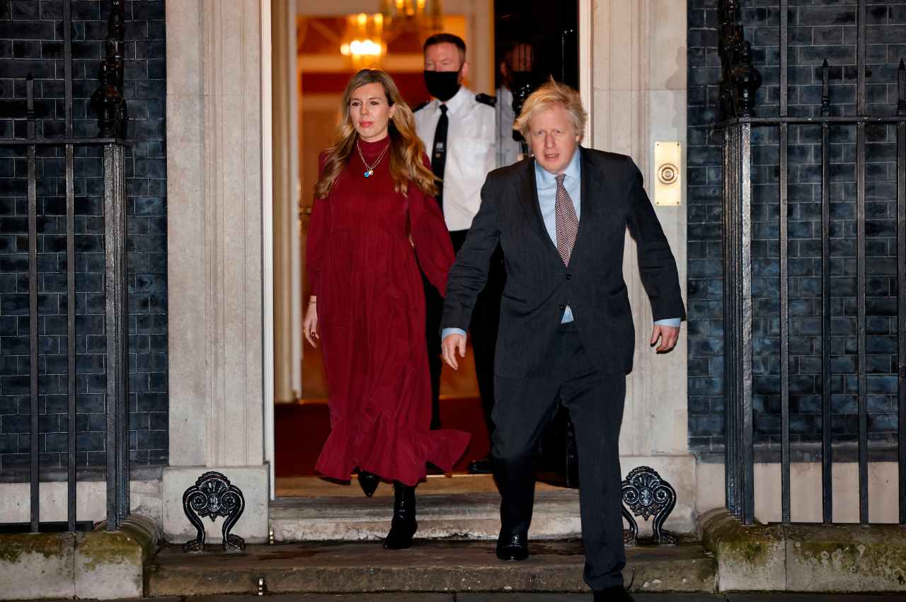 Carrie Symonds insieme a Boris Johnson