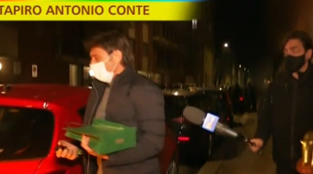 Conte con Staffelli per il Tapiro D'Oro