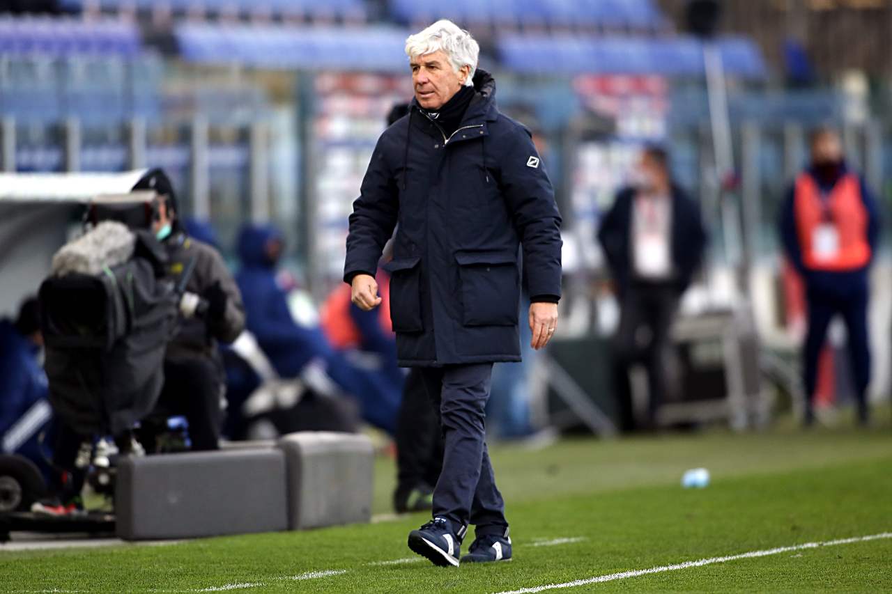 Gasperini arrabbiato a bordocampo