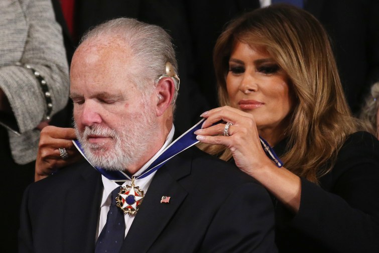 Melania Trump e Rush Limbaugh