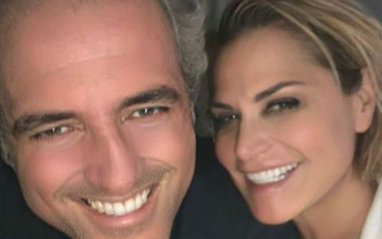 Giovanni Terzi e Simona Ventura Sorridenti