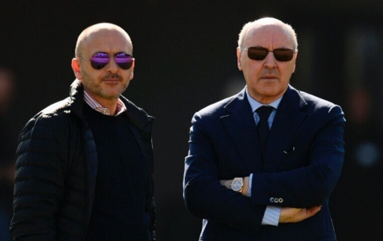 I dirigenti dell'Inter Ausilio e Marotta 