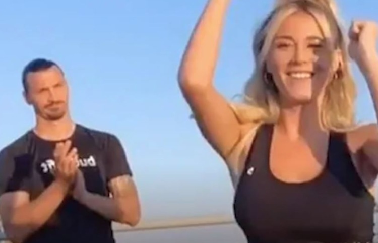 Ibrahimovic e Diletta Leotta, spot