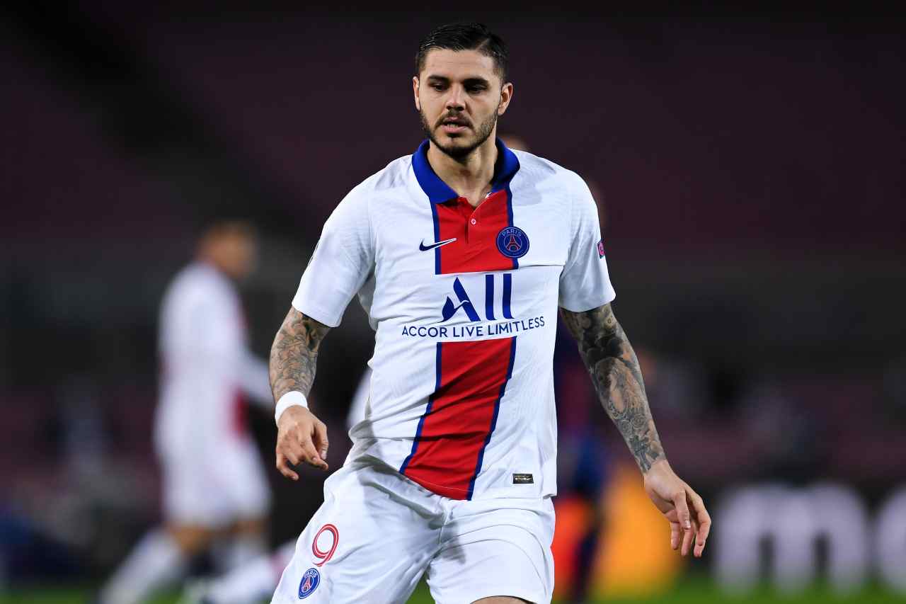 Mauro Icardi con la maglia del PSG
