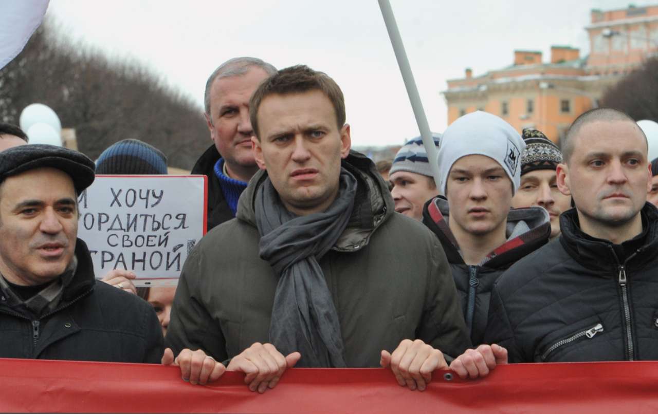 Manifestazione con Navalny