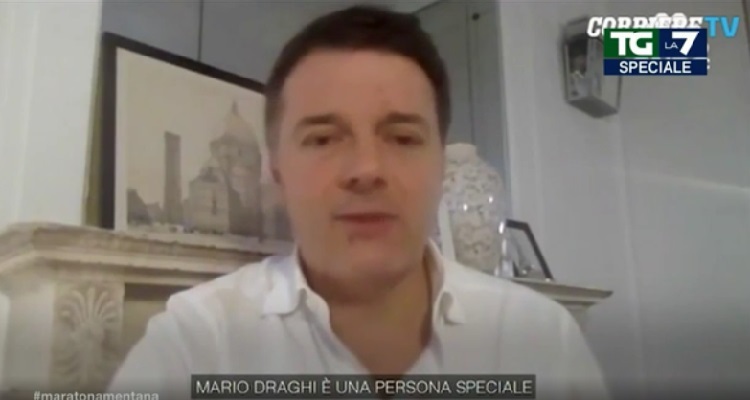 Matteo Renzi battuta Mentana