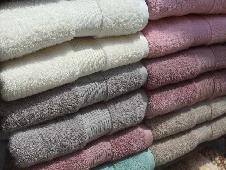 asciugamani deteriorati da riciclare