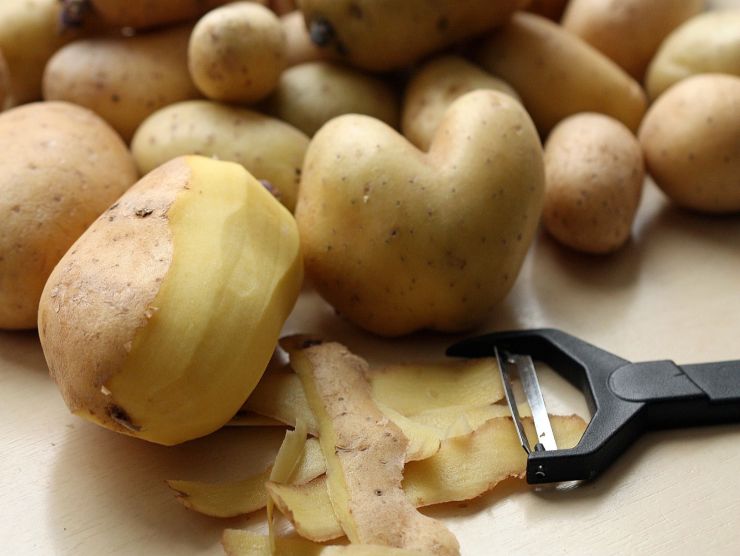 patate sbucciate