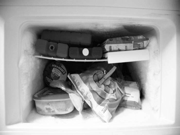 detersivo dei piatti in freezer
