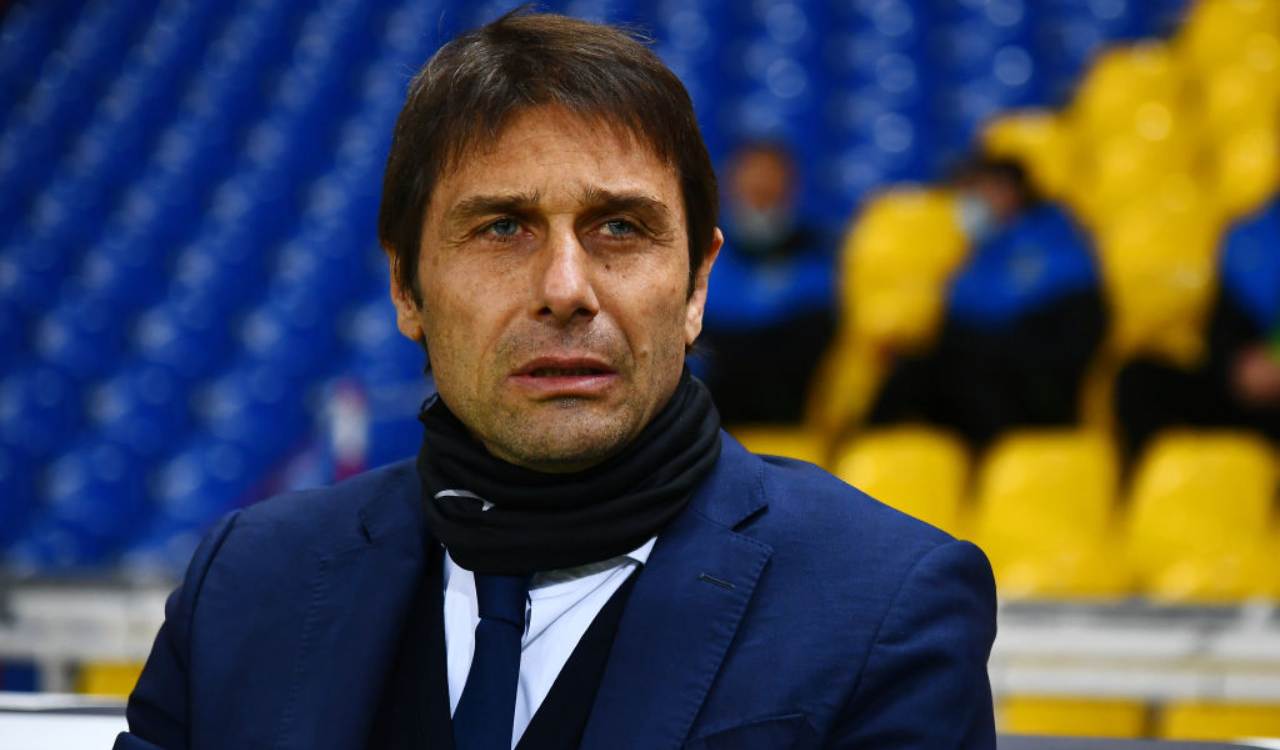 Antonio Il tecnico dell'Inter Conte al Tardini di Parma