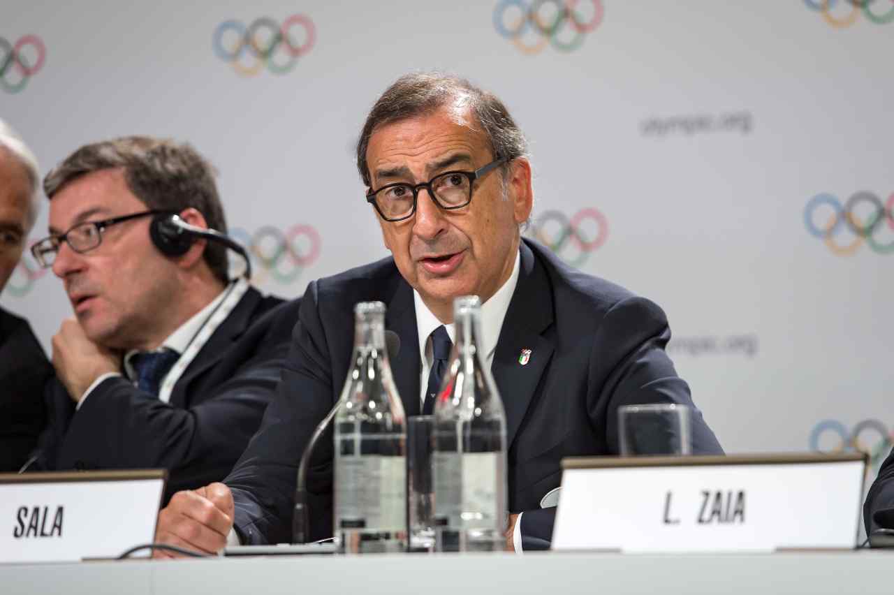 Giuseppe Sala in conferenza stampa
