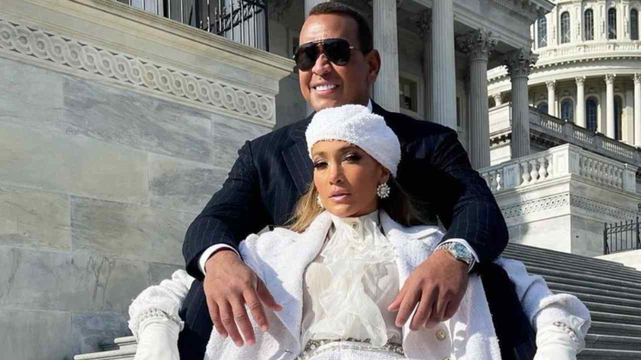Jennifer Lopez e Alex Rodriguez felici